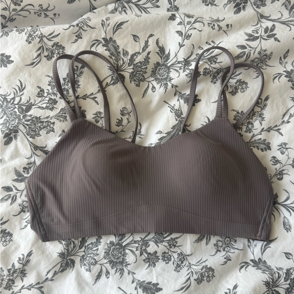 LULULEMON - Sports bra - Ribbed Bralette in Taupe — Women